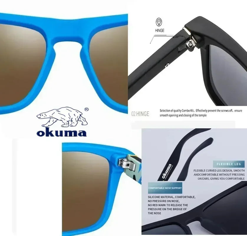 Okuma Polarized Sunglasses UV400 – Unisex Outdoor Sunglasses for Hunting, Fishing & Sports