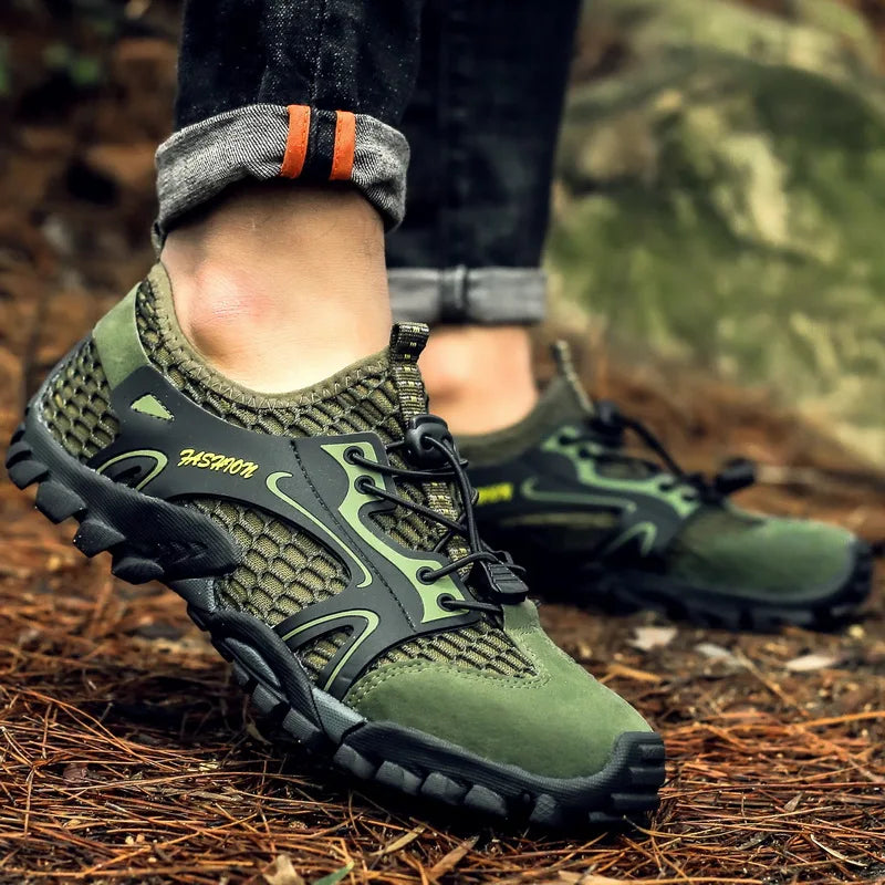 Outdoor  Anti-slip Wear-resistant Shoes for Men Hiking Jogging