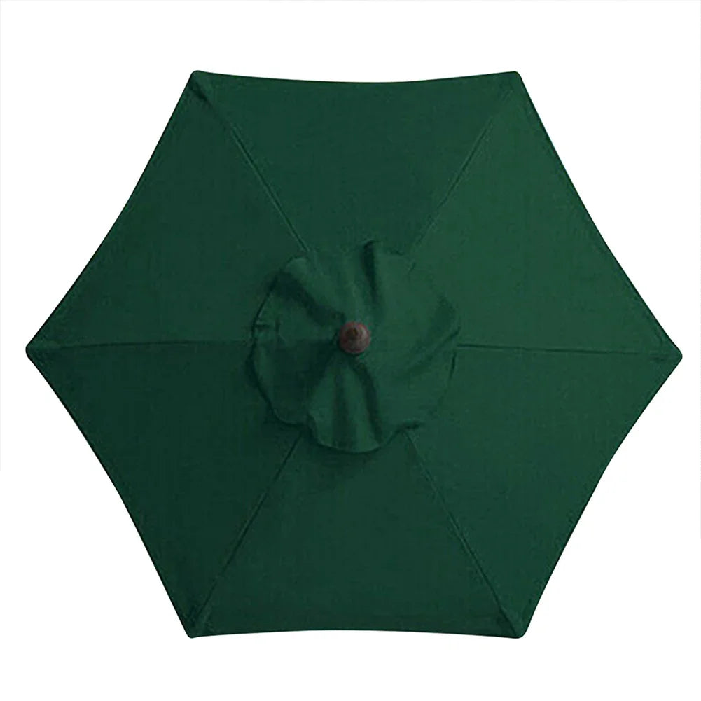 2m 6-Rib Parasol Umbrella – Replaceable UV Protection Canopy, No Stand