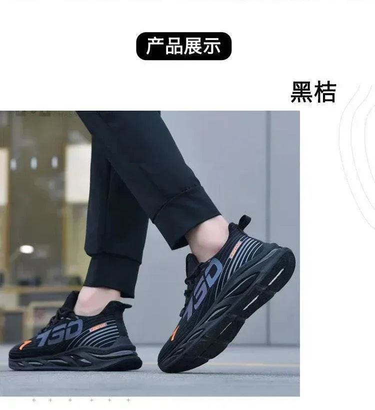 2025 Men’s Casual Sneakers – Slip-On Breathable Running & Walking Shoes