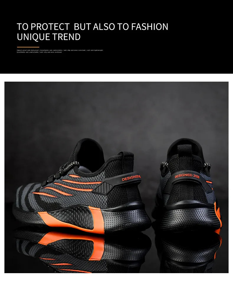 Men’s Safety Work Shoes – Lightweight, Anti-Puncture, Indestructible Boots