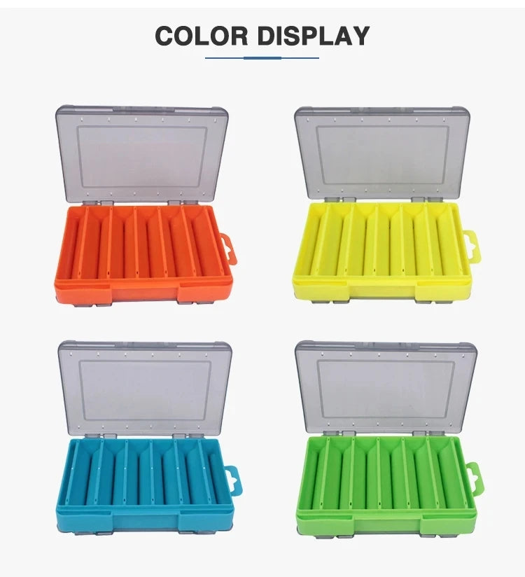 Shrimp & Squid Fishing Tackle Box – Double-Sided U-Shape Wooden/Plastic Case