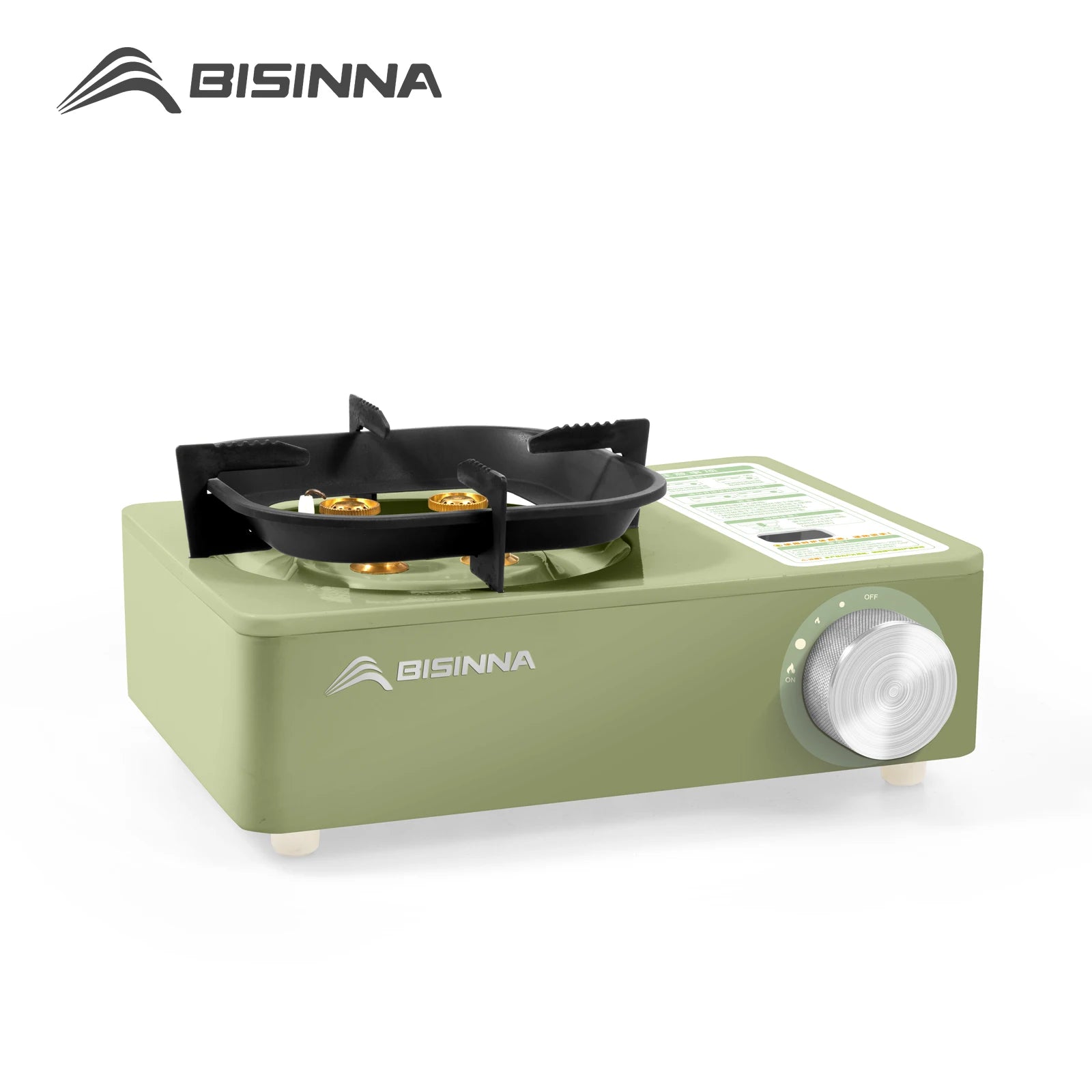 BISINNA Camping Gas Stove – 5800W High-Power Portable Cassette Burner for Hiking & Outdoor Cooking