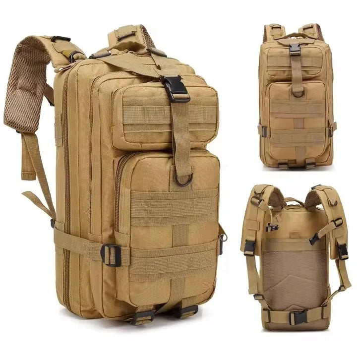 Fishing Tactical Backpack – Camouflage 3-Pocket Outdoor Travel & Hiking Bag
