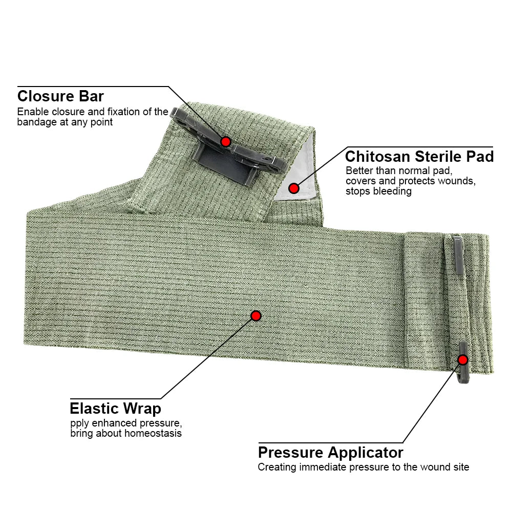 Israeli Bandage Trauma Kit – 4/6 Inch Emergency First Aid Dressing