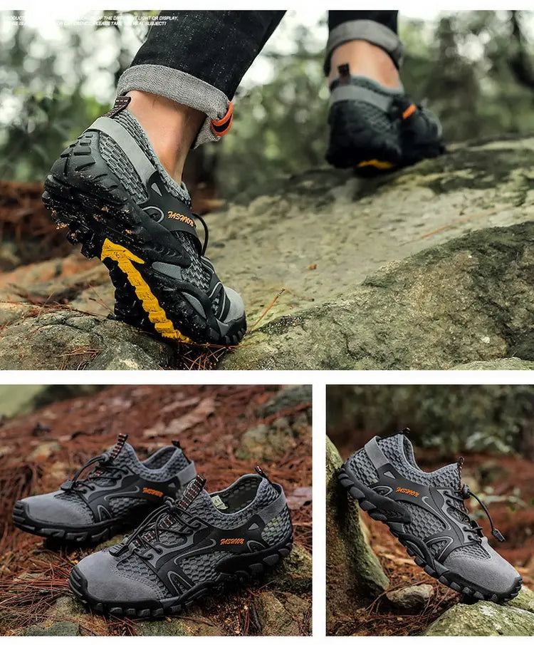 Outdoor  Anti-slip Wear-resistant Shoes for Men Hiking Jogging
