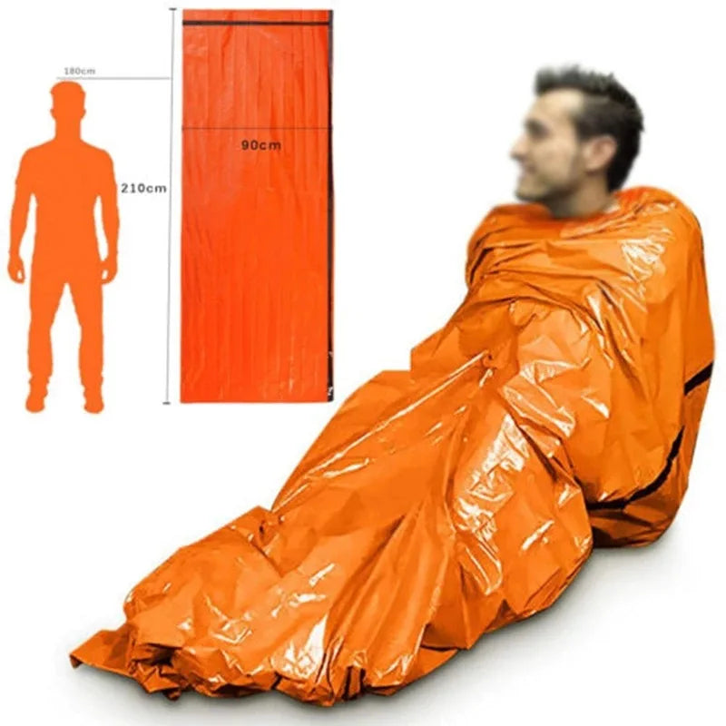 Portable Waterproof Emergency Sleeping Bag – Mylar Thermal Survival Sack