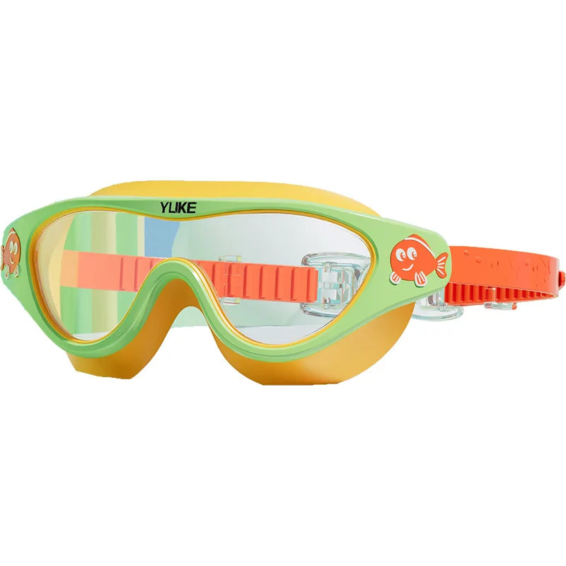 Kids Swimming Goggles – Waterproof, Anti-Fog, HD Large Frame Swim Glasses for Boys & Girls