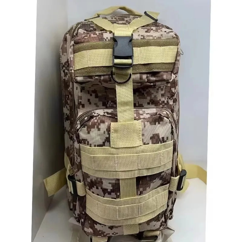 Fishing Tactical Backpack – Camouflage 3-Pocket Outdoor Travel & Hiking Bag