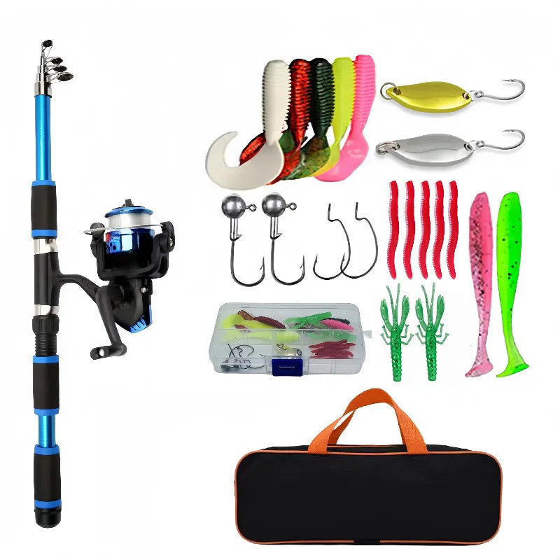 Telescopic Fishing Rod & Reel Kit