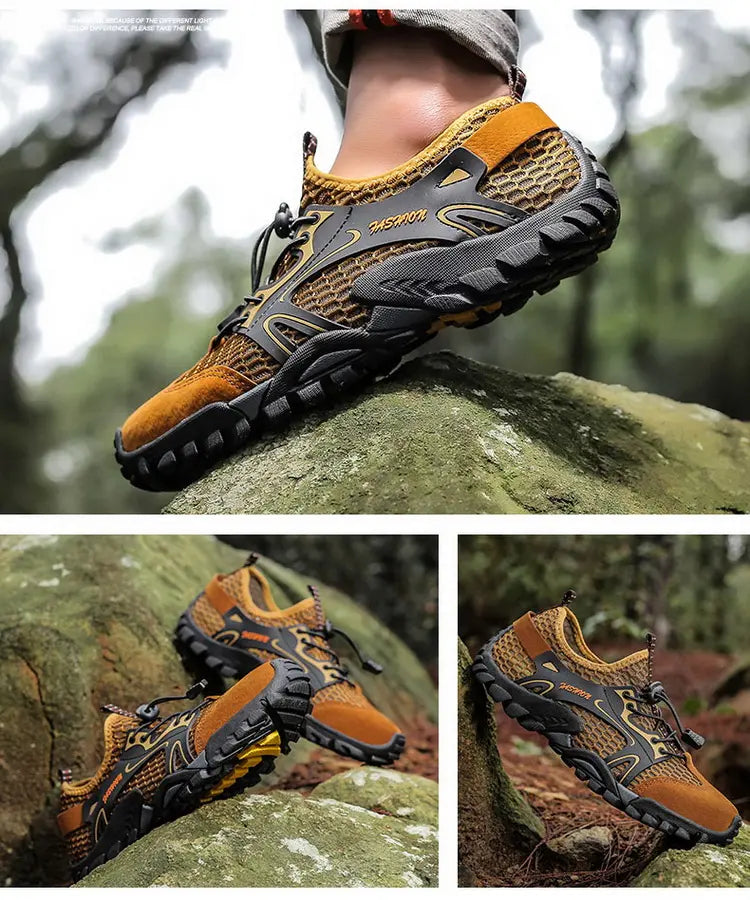 Outdoor  Anti-slip Wear-resistant Shoes for Men Hiking Jogging