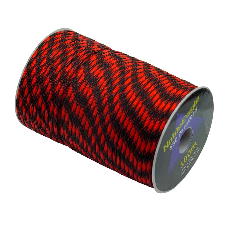 Military 550 Paracord Rope – 7 Strand, 4mm Outdoor Survival Cord (100M/50M/31M)