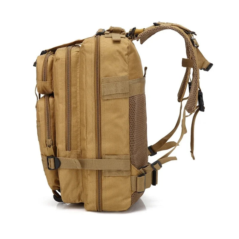 Fishing Tactical Backpack – Camouflage 3-Pocket Outdoor Travel & Hiking Bag