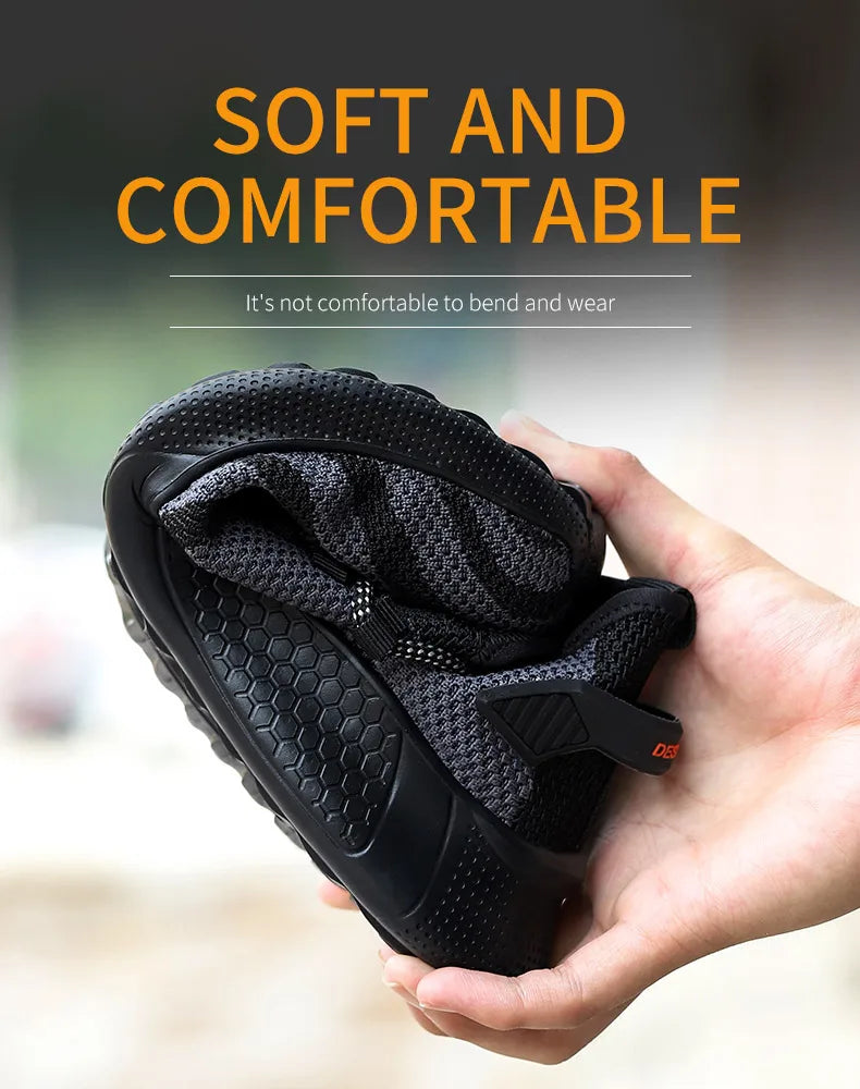 Men’s Safety Work Shoes – Lightweight, Anti-Puncture, Indestructible Boots