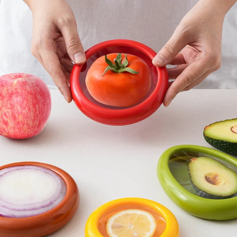 Silicone Food Storage Box – Stackable Leak-Proof Fruit & Vegetable Keeper