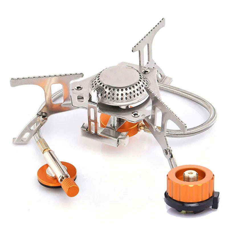 Camping Gas Stove – Portable Folding Backpacking Stove 3500W for Cooking, Hiking & Picnic