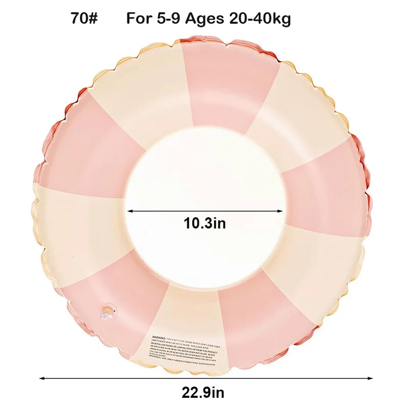 Rooxin Inflatable Donut Swim Ring – Pool Float for Kids & Adults