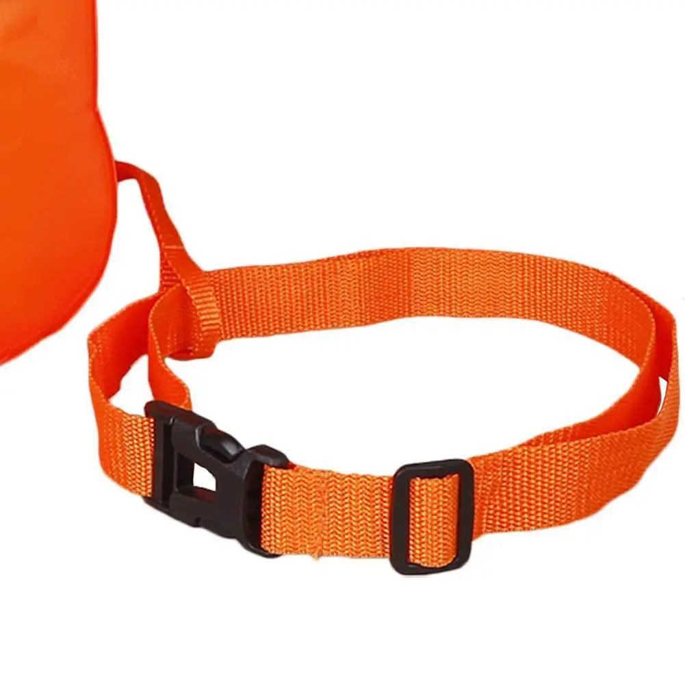 Inflatable Swimming Buoy & Tow Float – Dry Bag with Double Air Chambers and Waist Belt