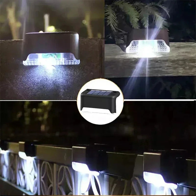 Solar LED Outdoor Lights – Waterproof Garden, Deck & Step Lamps (1/4/8/12PCS)