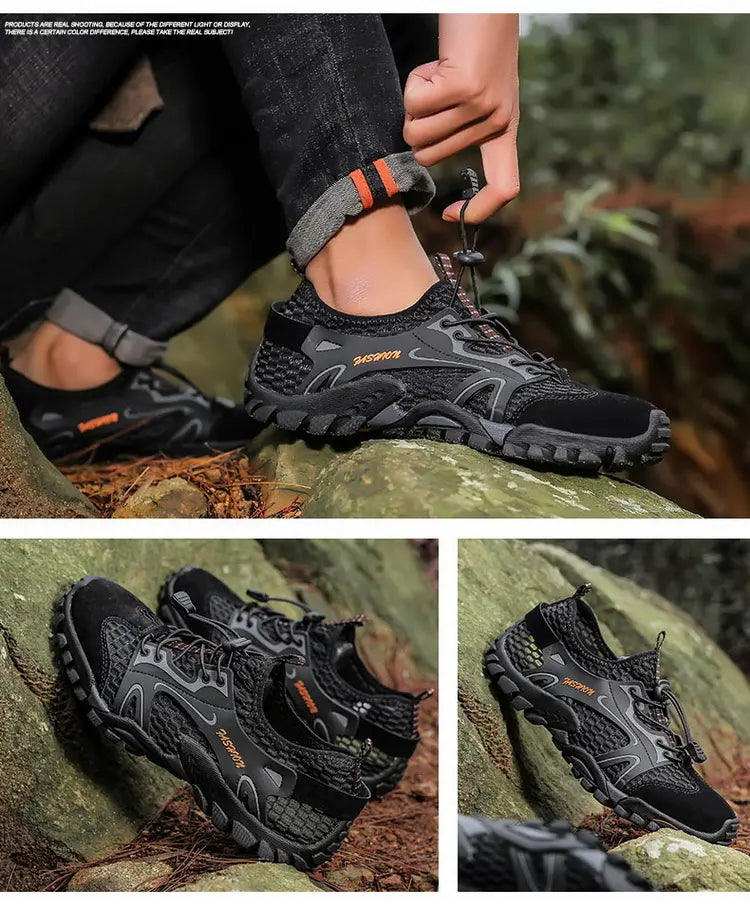 Outdoor  Anti-slip Wear-resistant Shoes for Men Hiking Jogging