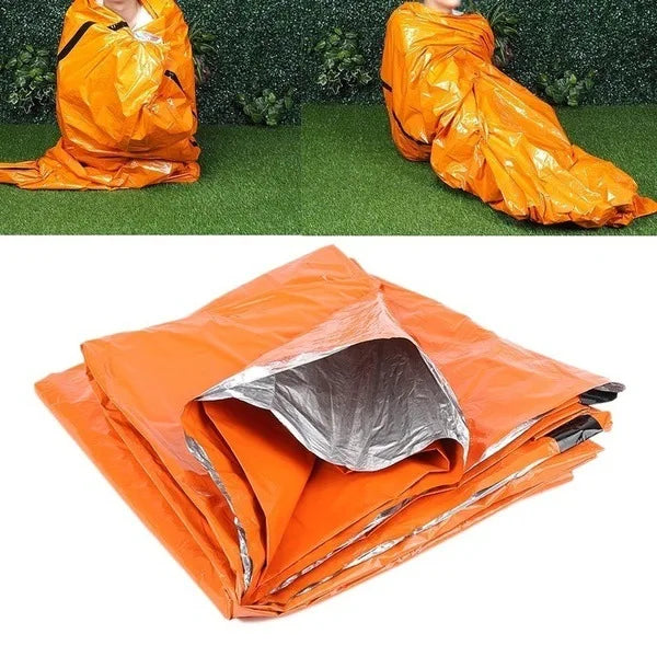 Portable Waterproof Emergency Sleeping Bag – Mylar Thermal Survival Sack
