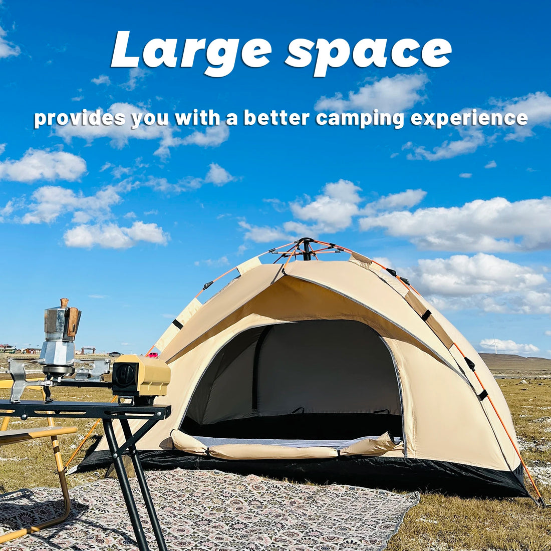 Outdoor Automatic Quick-opening Tent Rainproof Sunshine-proof 4 person tents