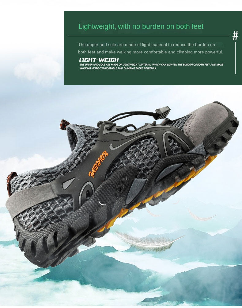 Outdoor  Anti-slip Wear-resistant Shoes for Men Hiking Jogging