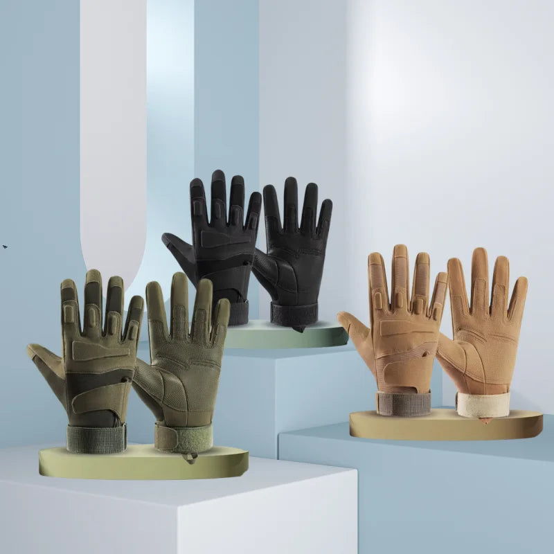 Men’s Full-Finger Tactical Gloves – Breathable, Wear-Resistant, Anti-Slip