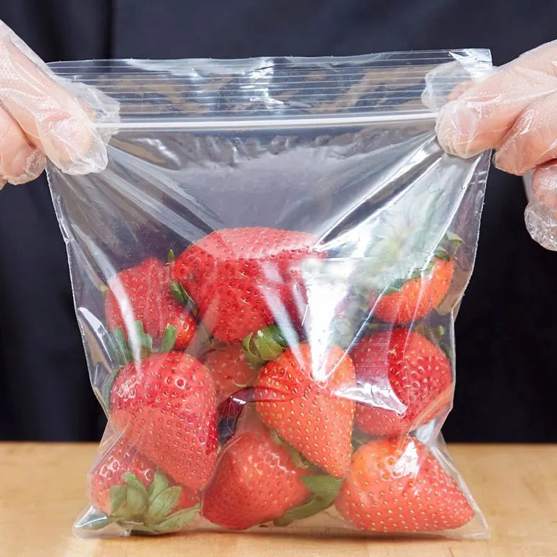 Transparent Zip Bags – 100/300PCS Reclosable Vacuum Storage Bags for Food & Jewelry