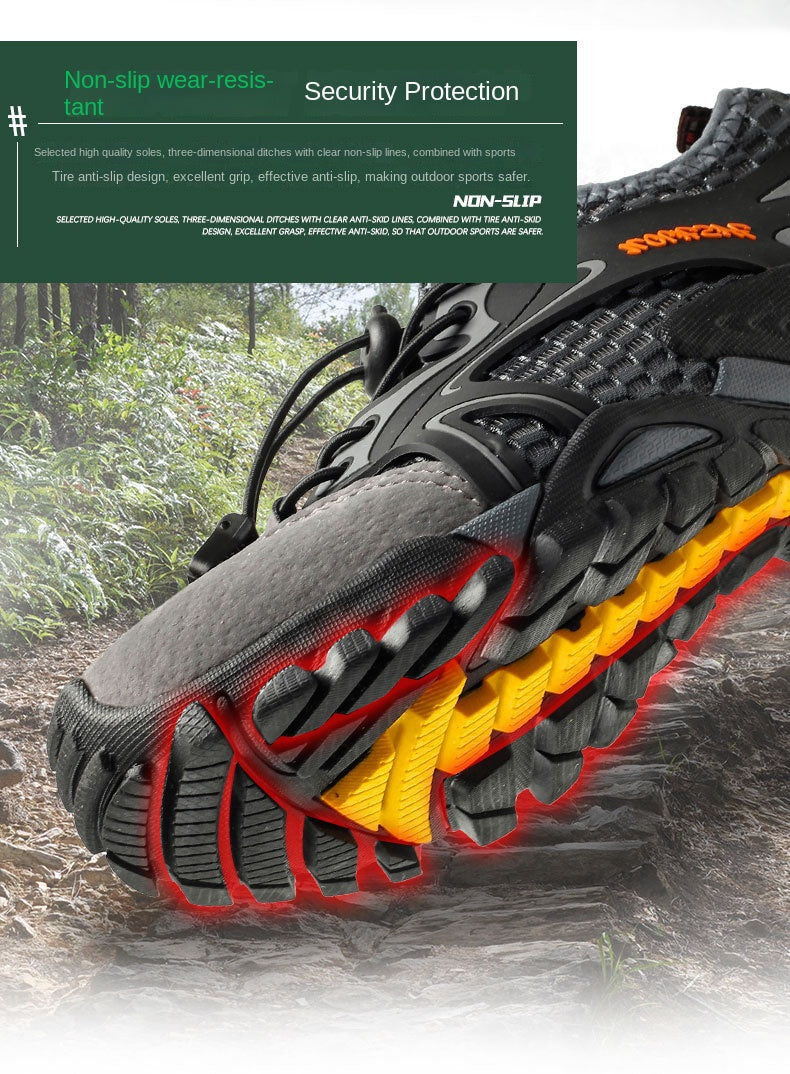 Outdoor  Anti-slip Wear-resistant Shoes for Men Hiking Jogging