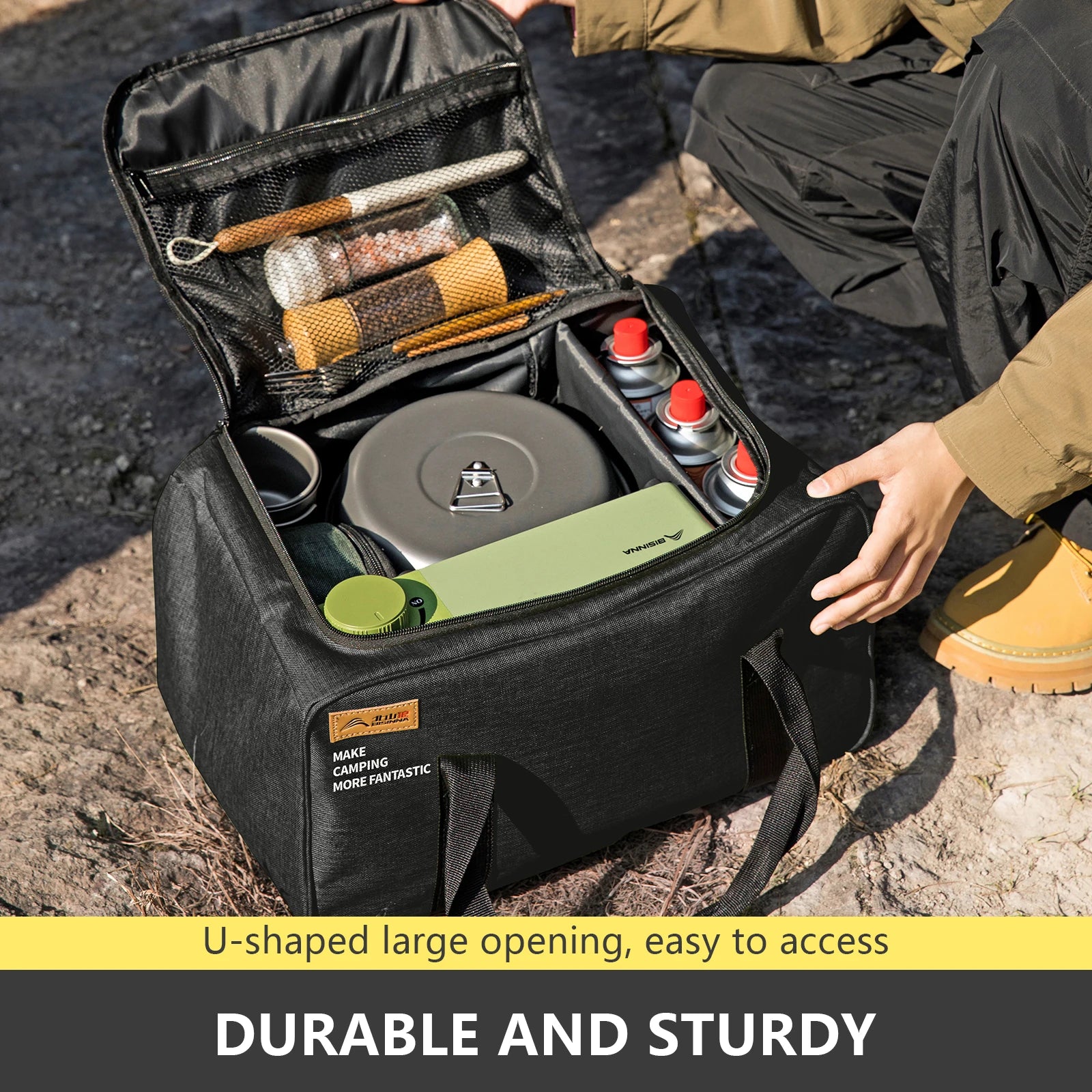 26L Camping Storage Bag – Gas Bottle, Cookware & Gear Organizer