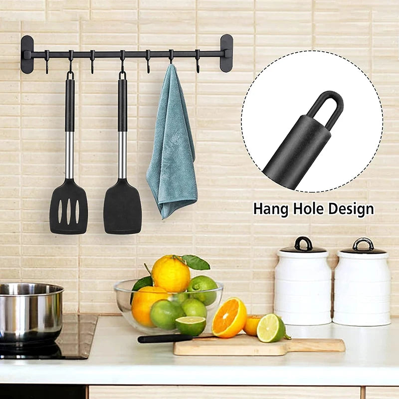 2-Piece Silicone Spatula Set – Heat-Resistant Nonstick Kitchen Cooking Tools