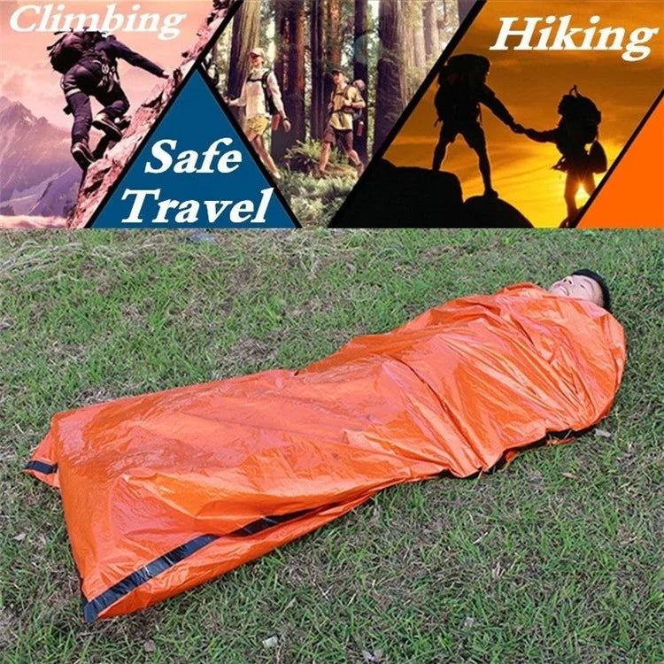 Portable Waterproof Emergency Sleeping Bag – Mylar Thermal Survival Sack