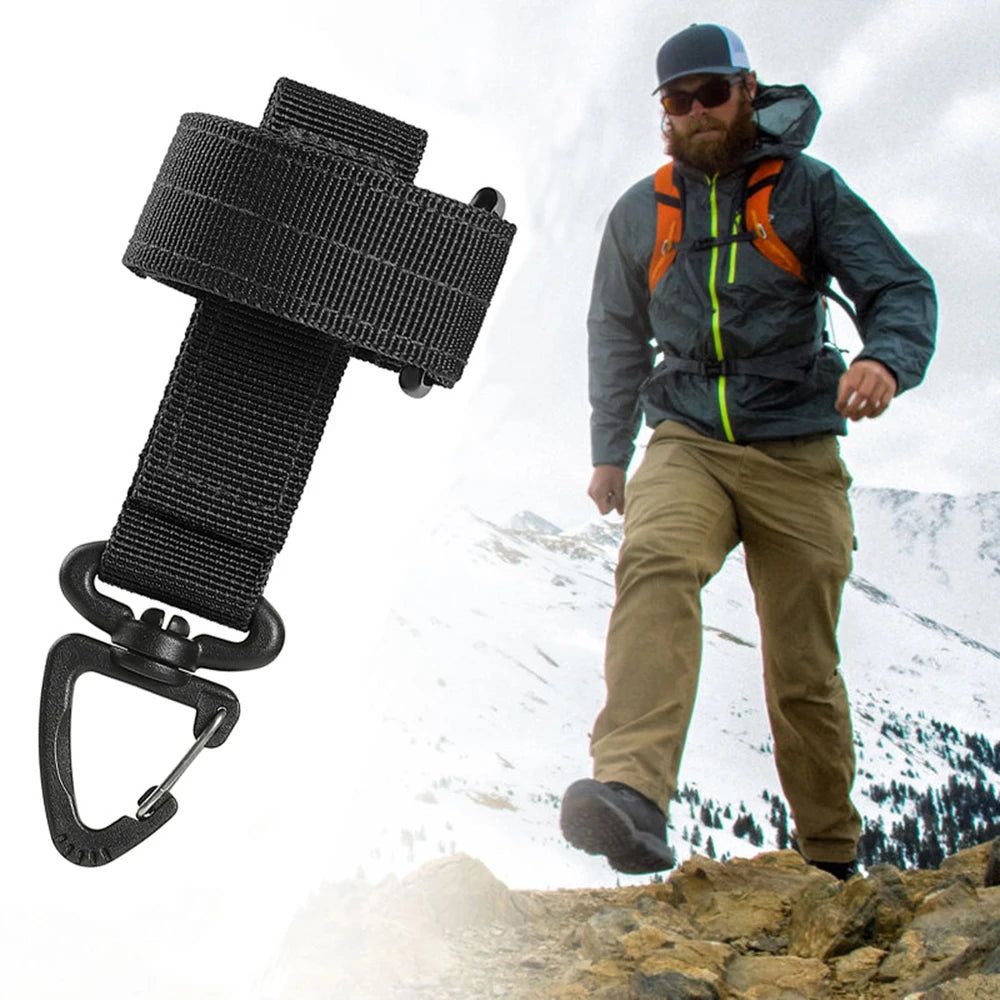 Multi-Purpose Nylon Glove & Gear Hook – Safety Clip for Outdoor Use