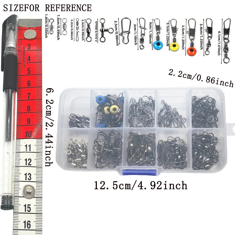 115 fishing connector set, quick change spinner, quick change spinner, quick change spinner