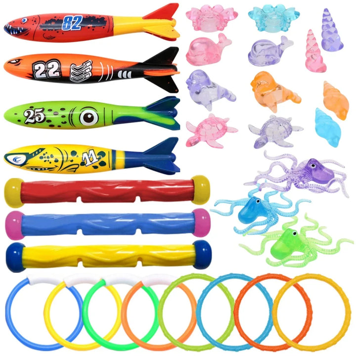 Kids Underwater Diving Game Toy Set – Pool Throwing & Water Sports Toys