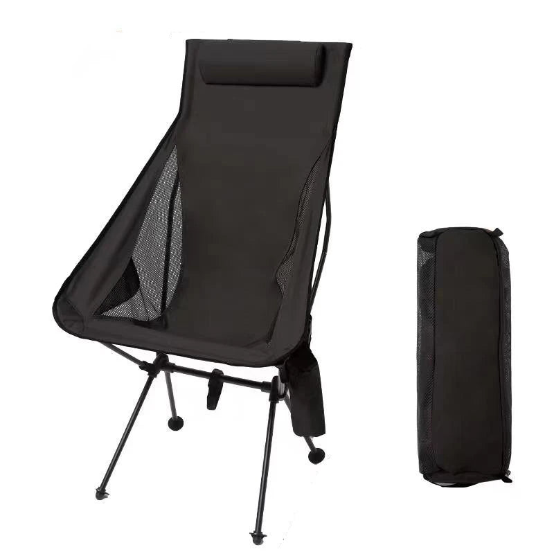 Westtune Portable Folding Camping Chair – Lightweight Aluminum Alloy Chair with Headrest