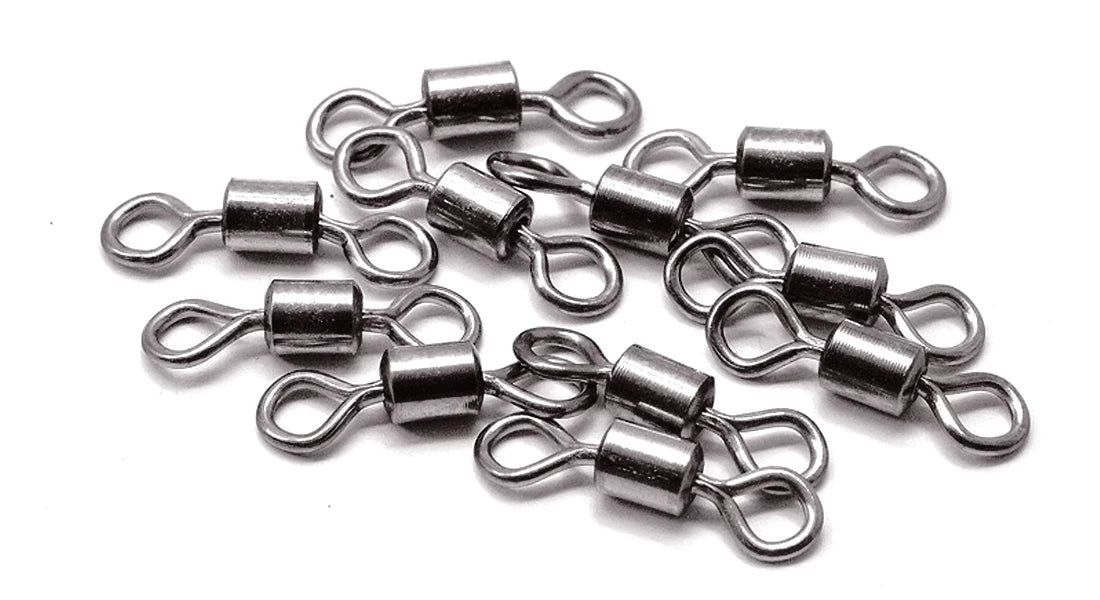FishTrip 100-Pack Rolling Barrel Swivels – Stainless Steel Saltwater Fishing Tackles