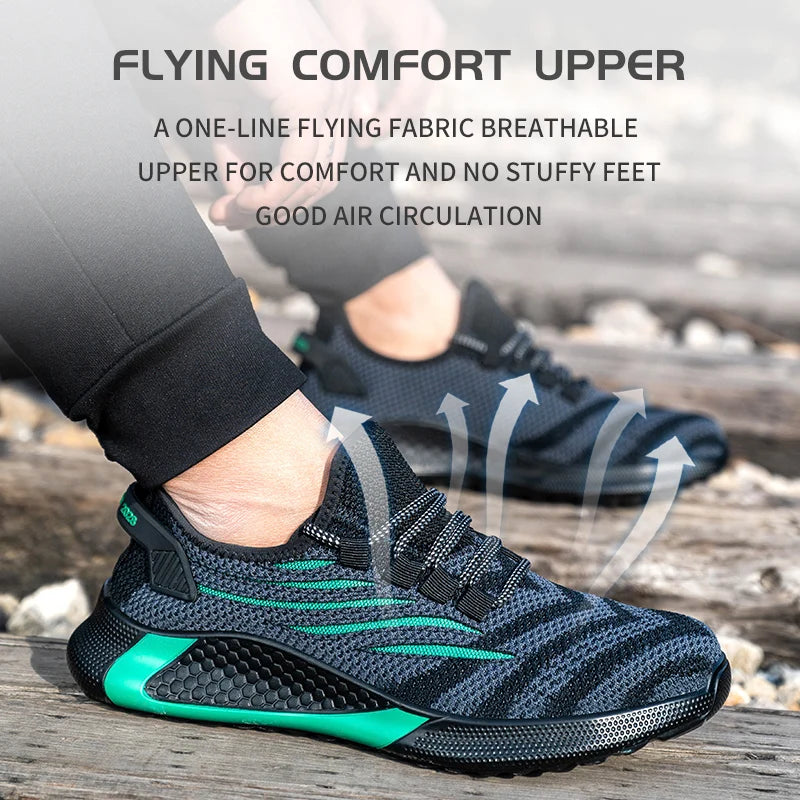 Men’s Safety Work Shoes – Lightweight, Anti-Puncture, Indestructible Boots