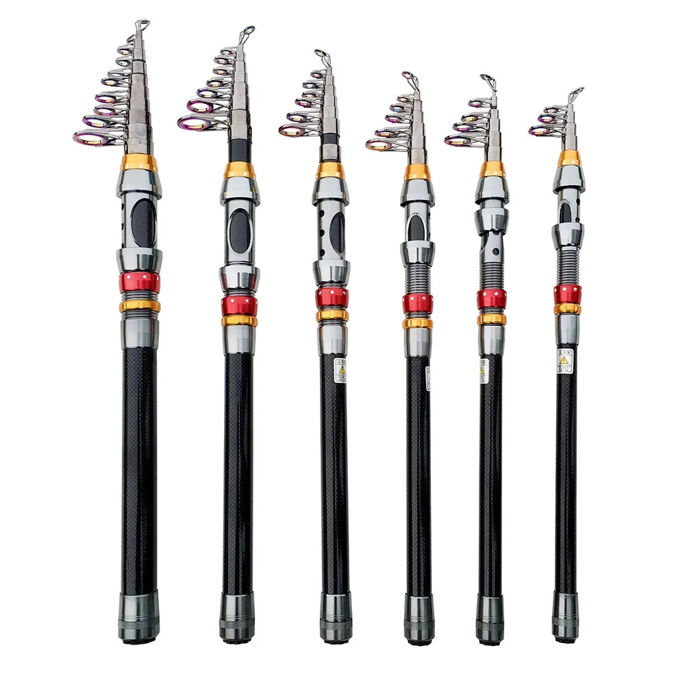 Carbon Fiber Telescopic Fishing Rod & Reel Combo – 1.8–3.6m Spinning Kit