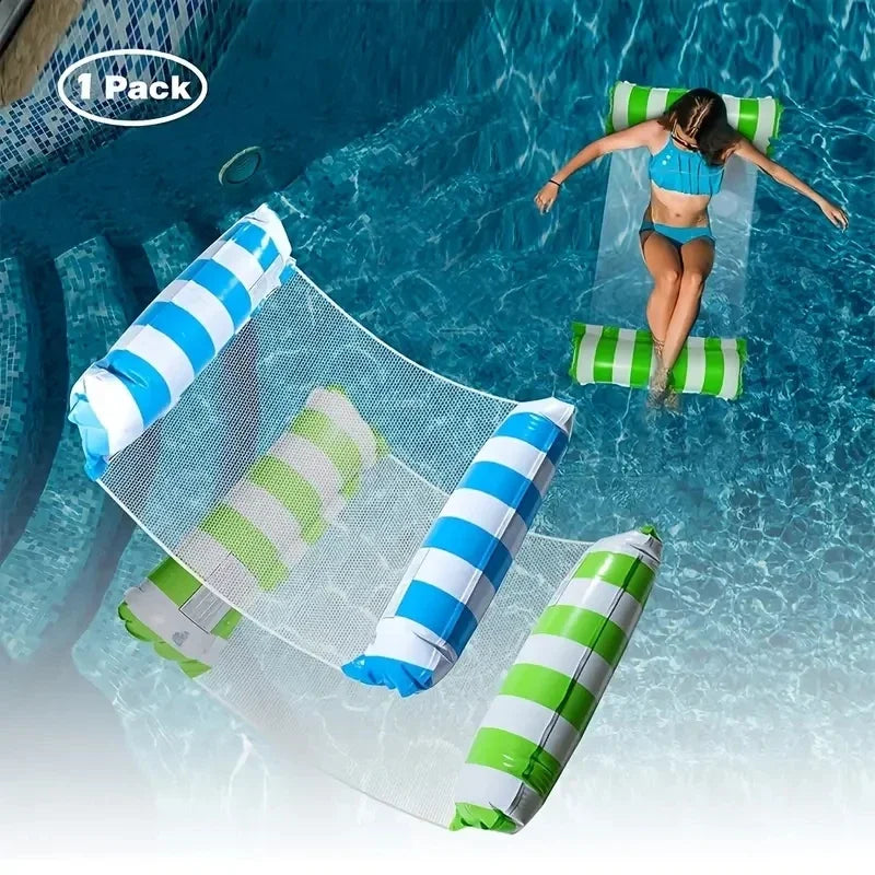 Inflatable Hammock Pool Float – Adult Water Lounger