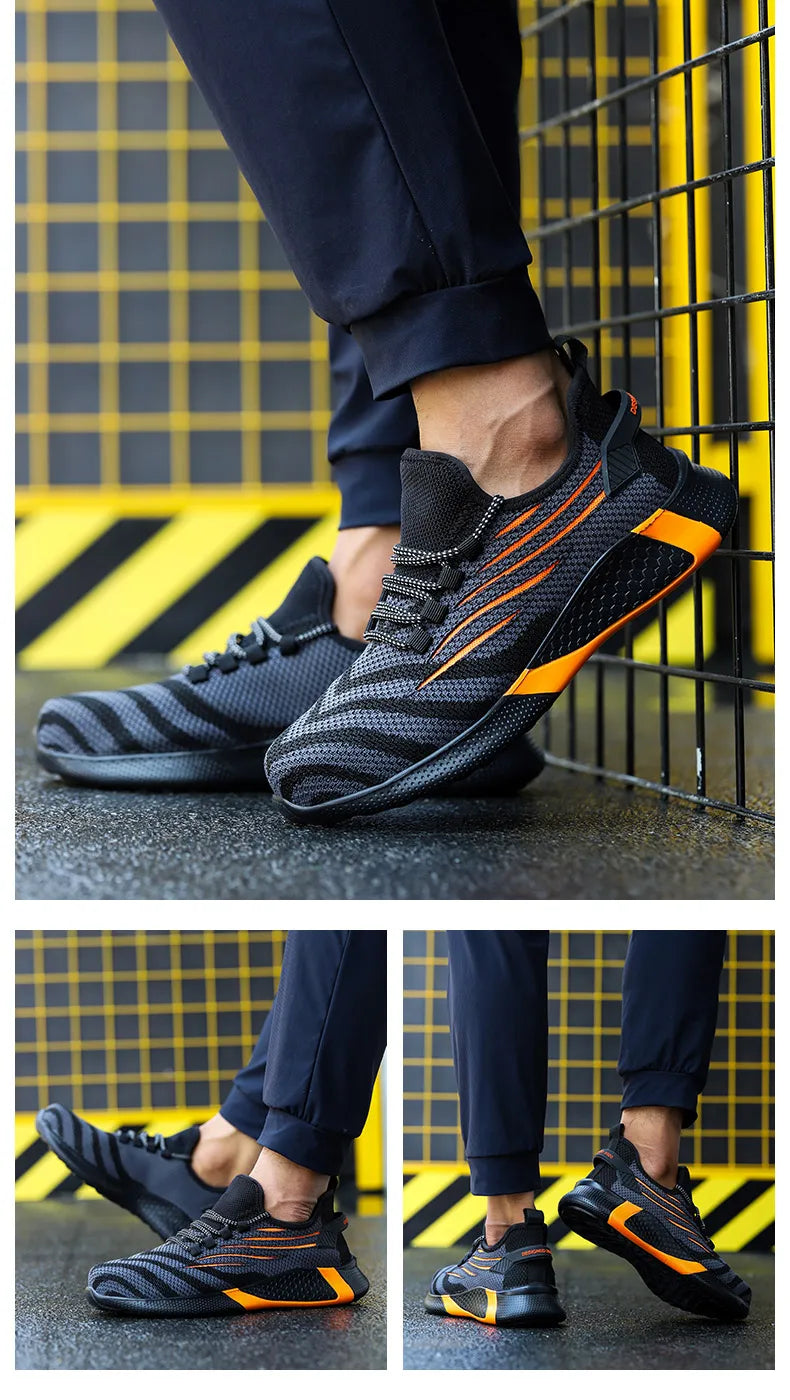 Men’s Safety Work Shoes – Lightweight, Anti-Puncture, Indestructible Boots