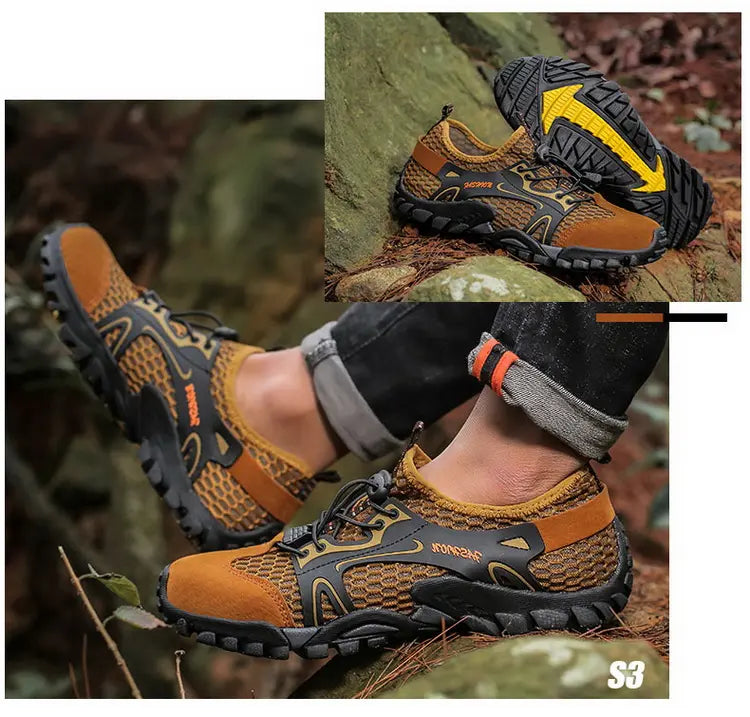 Outdoor  Anti-slip Wear-resistant Shoes for Men Hiking Jogging
