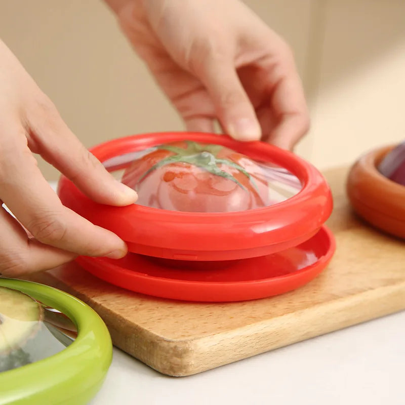 Silicone Food Storage Box – Stackable Leak-Proof Fruit & Vegetable Keeper