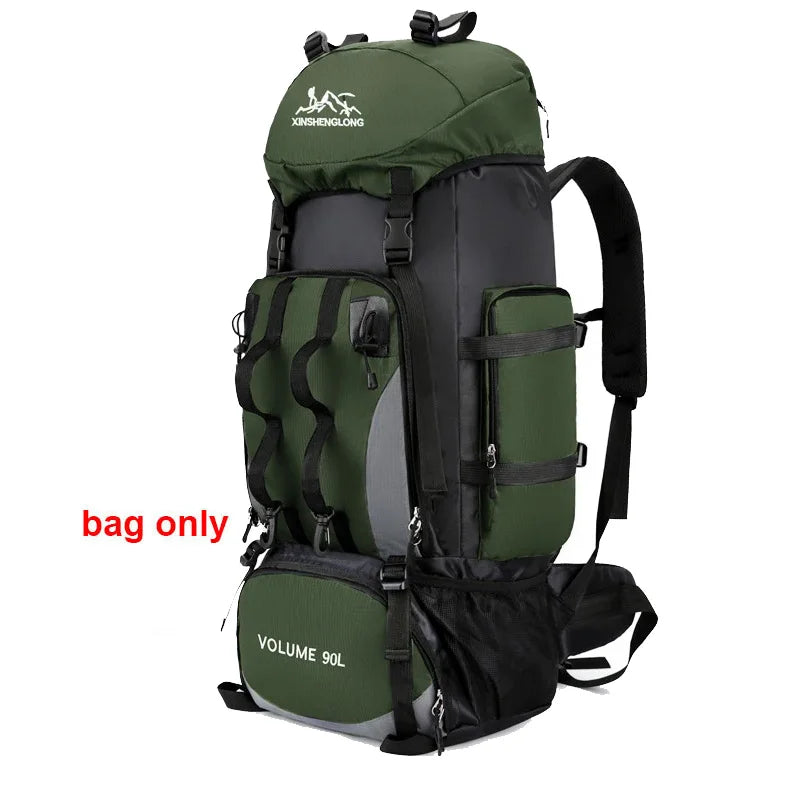 90L Waterproof Hiking Backpack – Large Capacity Trekking & Camping Rucksack