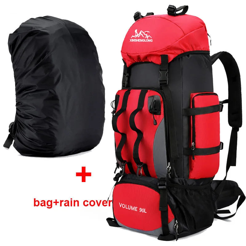 90L Waterproof Hiking Backpack – Large Capacity Trekking & Camping Rucksack