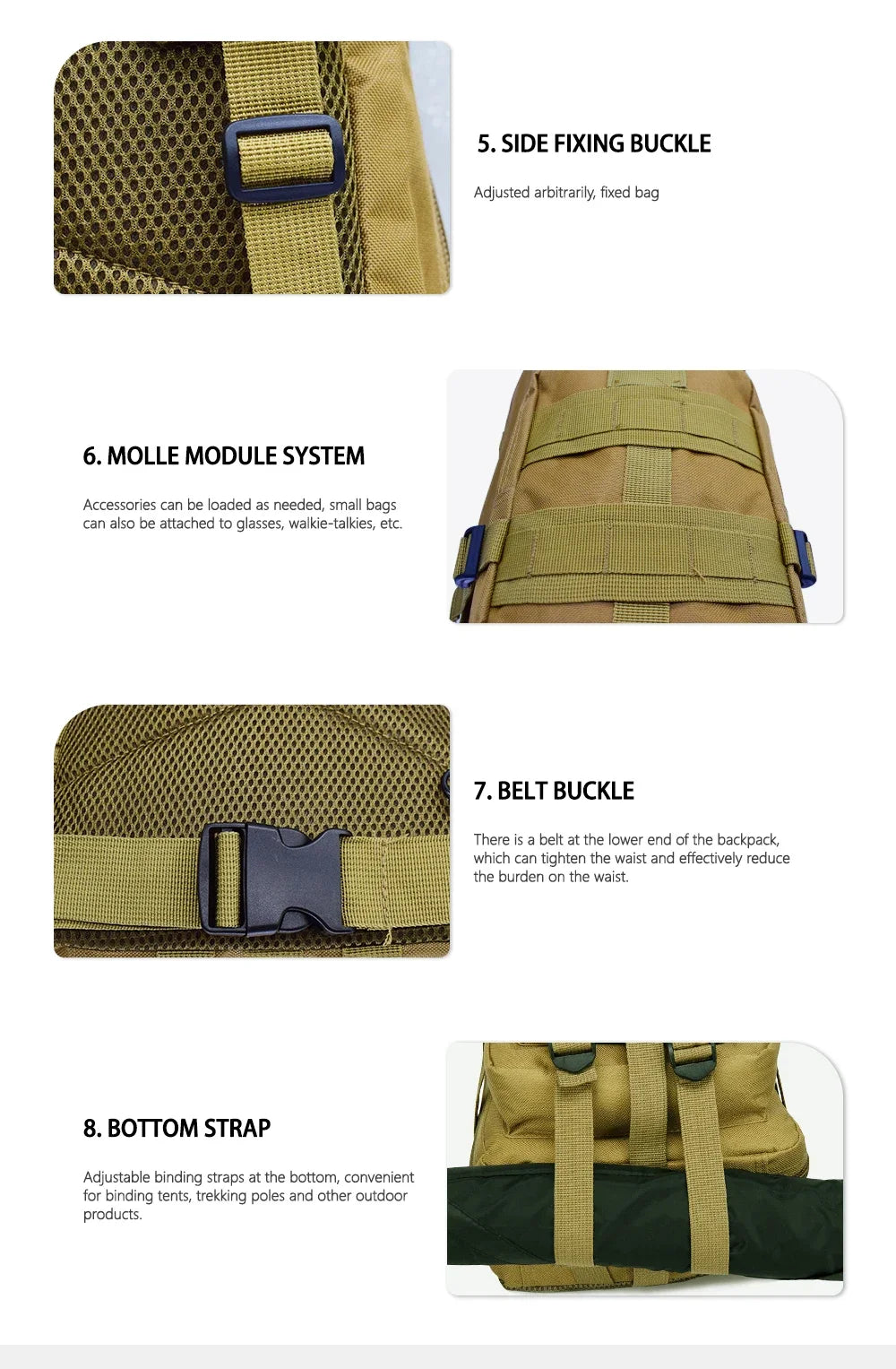 Fishing Tactical Backpack – Camouflage 3-Pocket Outdoor Travel & Hiking Bag