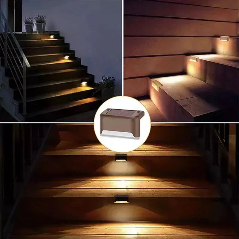 Solar LED Outdoor Lights – Waterproof Garden, Deck & Step Lamps (1/4/8/12PCS)
