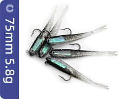 Chinook 3D T-Tail Soft Bait Lure – 65mm, 5pcs