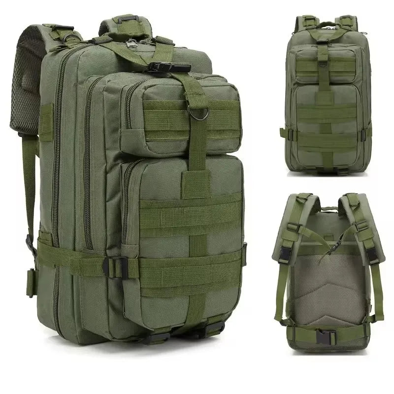 Fishing Tactical Backpack – Camouflage 3-Pocket Outdoor Travel & Hiking Bag